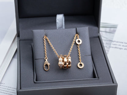 [BLUE TEARS]SERPENTI PINK GOLD NECKLACE DIAMOND
