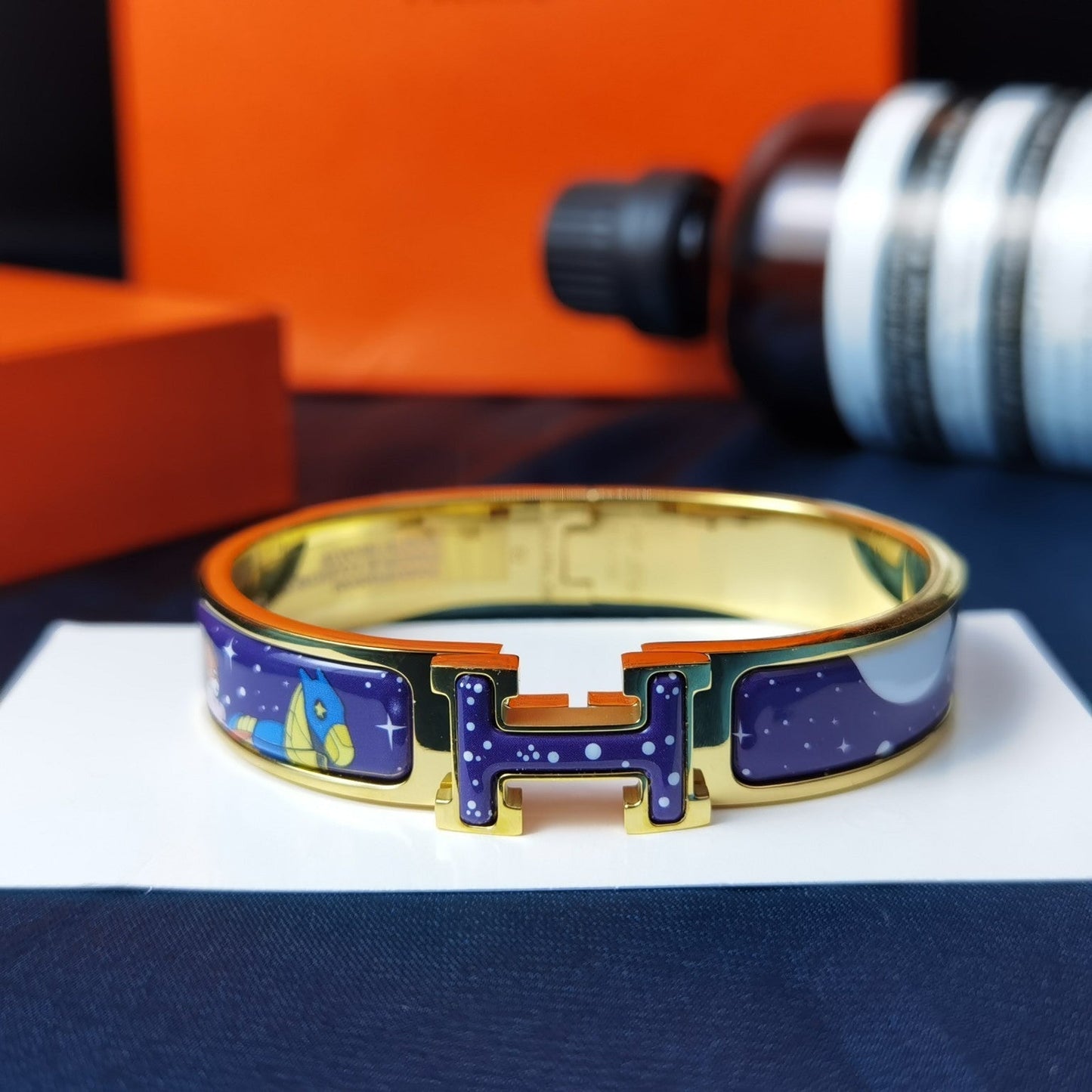[BLUE TEARS]H STAR AND MOON BRACELET 12MM