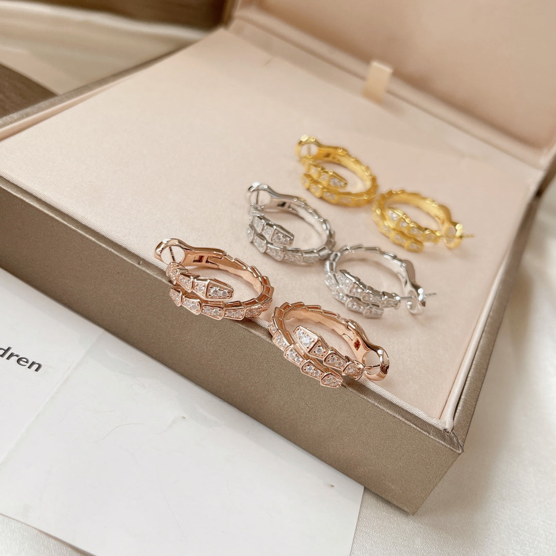 [BLUE TEARS]SERPENTI EARRINGS DIAMOND