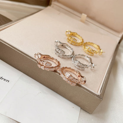 [BLUE TEARS]SERPENTI EARRINGS DIAMOND