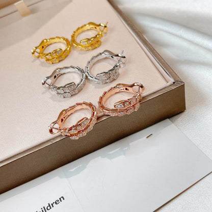 [BLUE TEARS]SERPENTI EARRINGS DIAMOND
