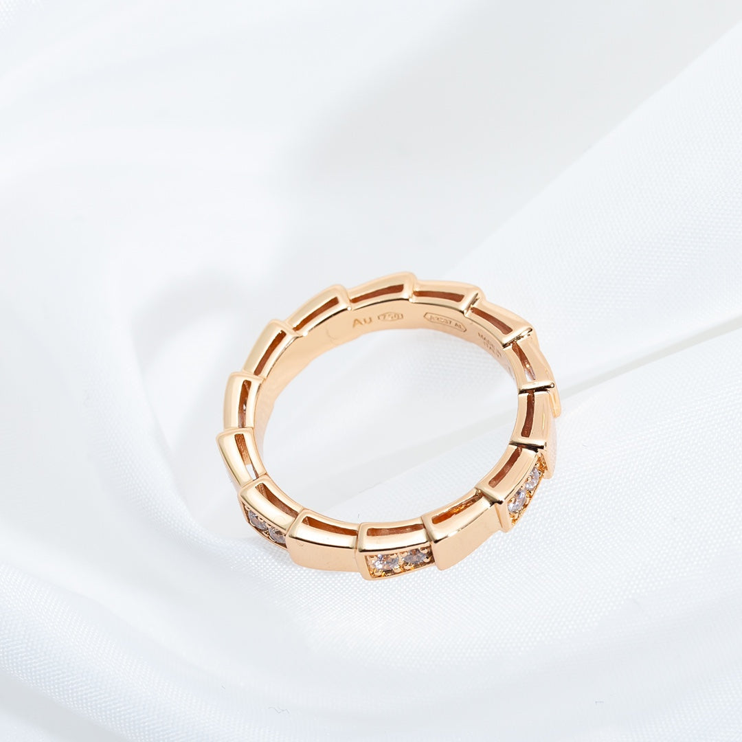 [BLUE TEARS]SERPENTI RING PINK GOLD  3MM