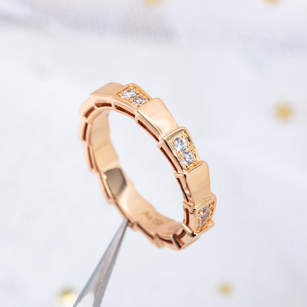 [BLUE TEARS]SERPENTI RING PINK GOLD  3MM