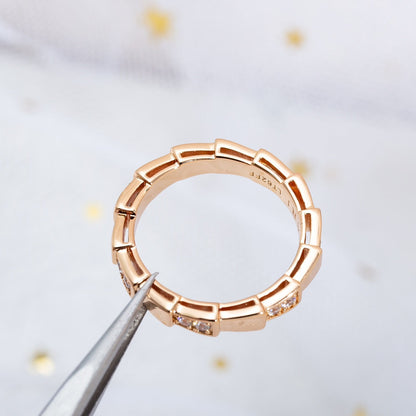 [BLUE TEARS]SERPENTI RING PINK GOLD  3MM