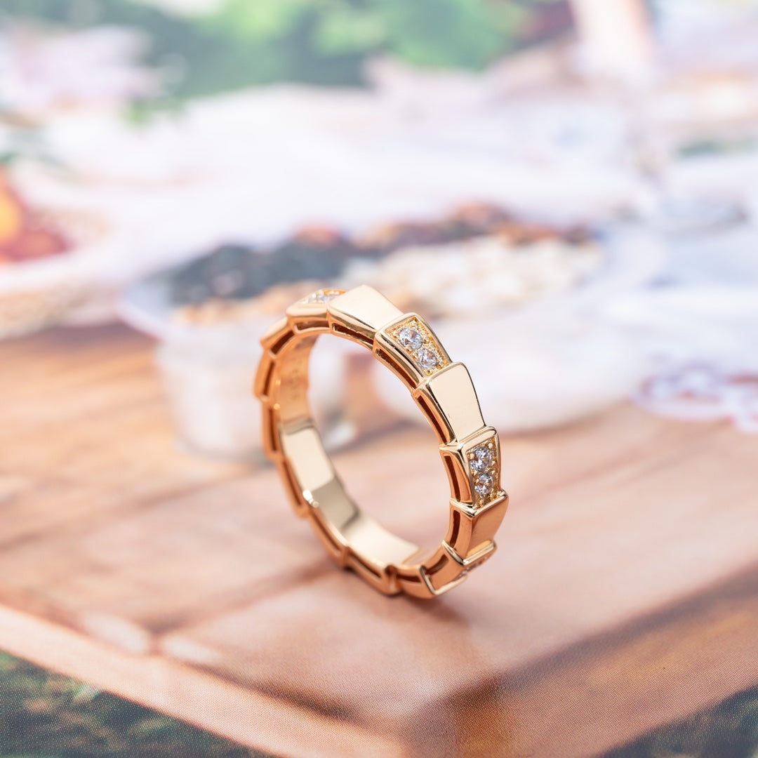 [BLUE TEARS]SERPENTI RING PINK GOLD  3MM