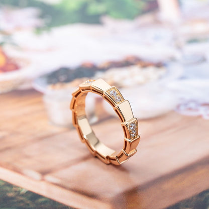 [BLUE TEARS]SERPENTI RING PINK GOLD  3MM
