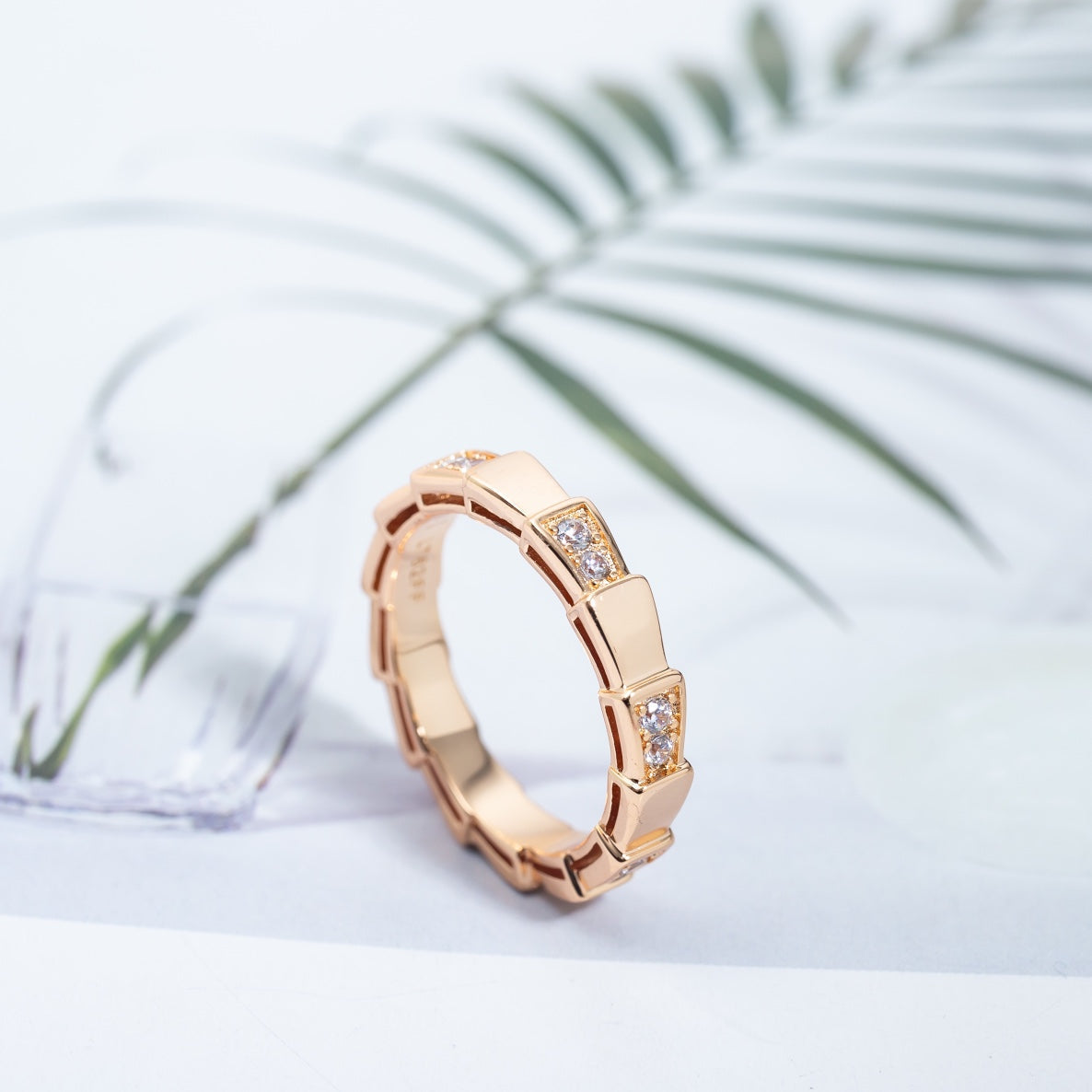 [BLUE TEARS]SERPENTI RING PINK GOLD  3MM