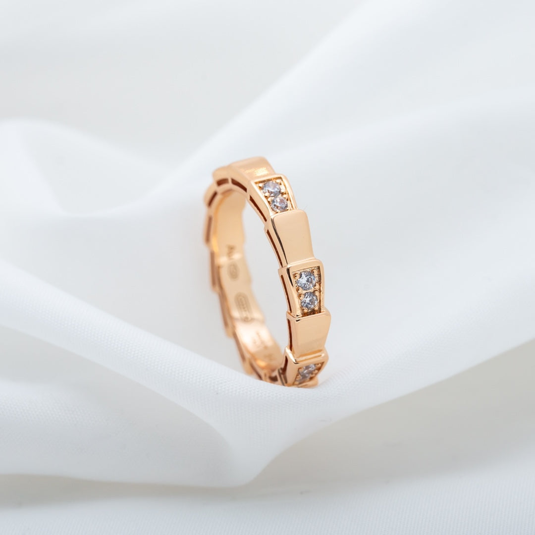 [BLUE TEARS]SERPENTI RING PINK GOLD  3MM