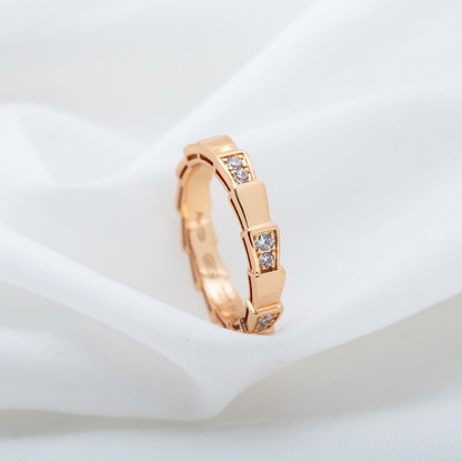 [BLUE TEARS]SERPENTI RING PINK GOLD  3MM