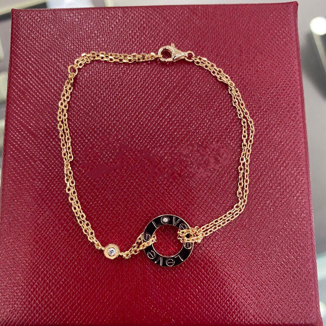 [BLUE TEARS]LOVE BRACELET 2 DIAMOND
