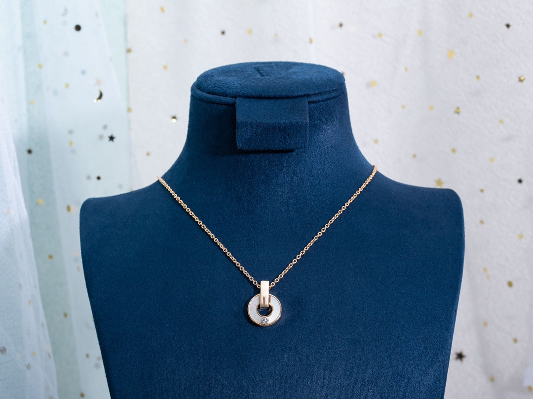 [BLUE TEARS]GARI NECKLACE PINK GOLD MOP