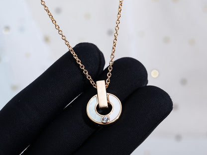 [BLUE TEARS]GARI NECKLACE PINK GOLD MOP