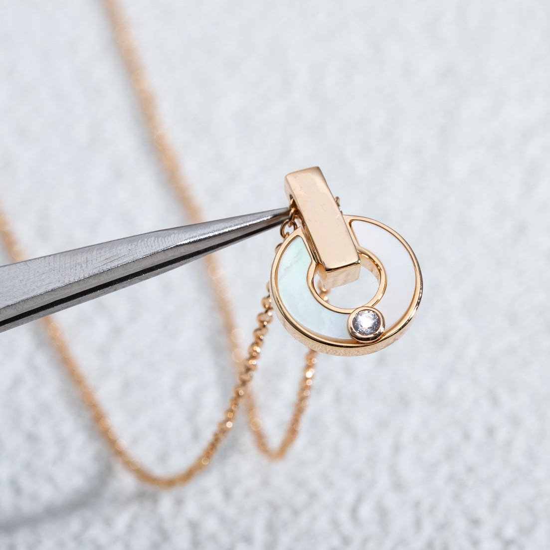 [BLUE TEARS]GARI NECKLACE PINK GOLD MOP