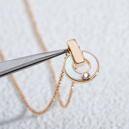 [BLUE TEARS]GARI NECKLACE PINK GOLD MOP
