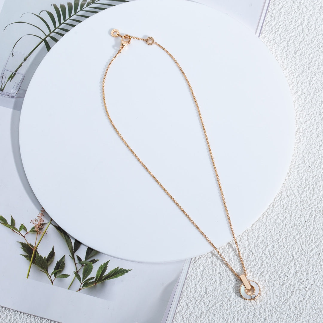 [BLUE TEARS]GARI NECKLACE PINK GOLD MOP