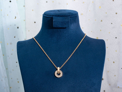 [BLUE TEARS]GARI NECKLACE PINK GOLD DIAMOND