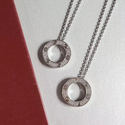 [BLUE TEARS]LOVE NECKLACE ADJUSTABLE SILVER