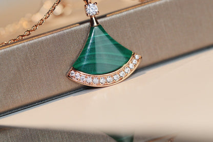 [BLUE TEARS]DREAM NECKLACE MALACHITE DIAMOND