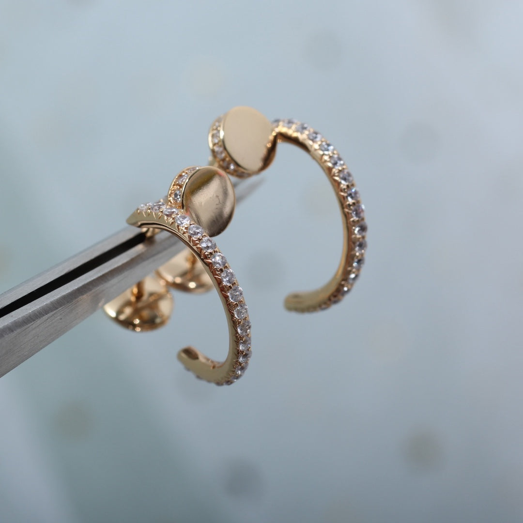 [BLUE TEARS]JUSTE EARRINGS 12.75MM PINK GOLD DIAMOND