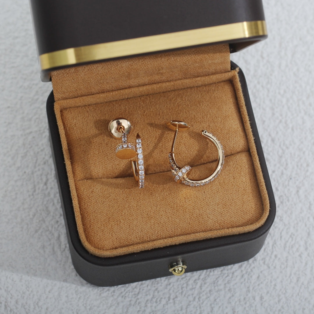 [BLUE TEARS]JUSTE EARRINGS 12.75MM PINK GOLD DIAMOND