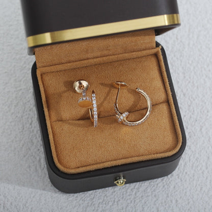 [BLUE TEARS]JUSTE EARRINGS 12.75MM PINK GOLD DIAMOND
