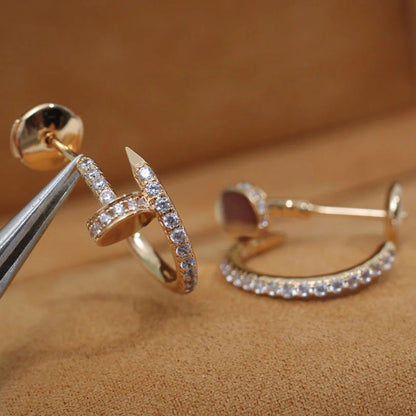 [Blue Tears Jewelry]JUSTE FULL DIAMOND SMALL EARRINGS