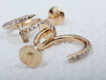[BLUE TEARS]JUSTE EARRINGS 12.75MM PINK GOLD DIAMOND