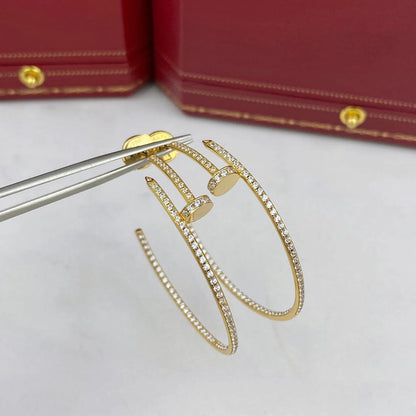 [Blue Tears Jewelry]JUSTE FULL DIAMOND LARGE EARRINGS