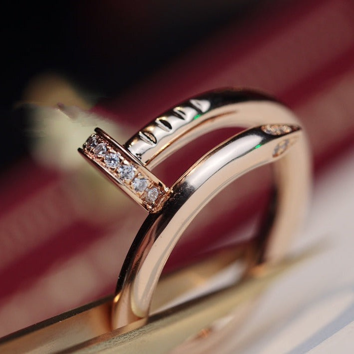 [BLUE TEARS]JUSTE RING 2.65MM PINK GOLD DIAMOND