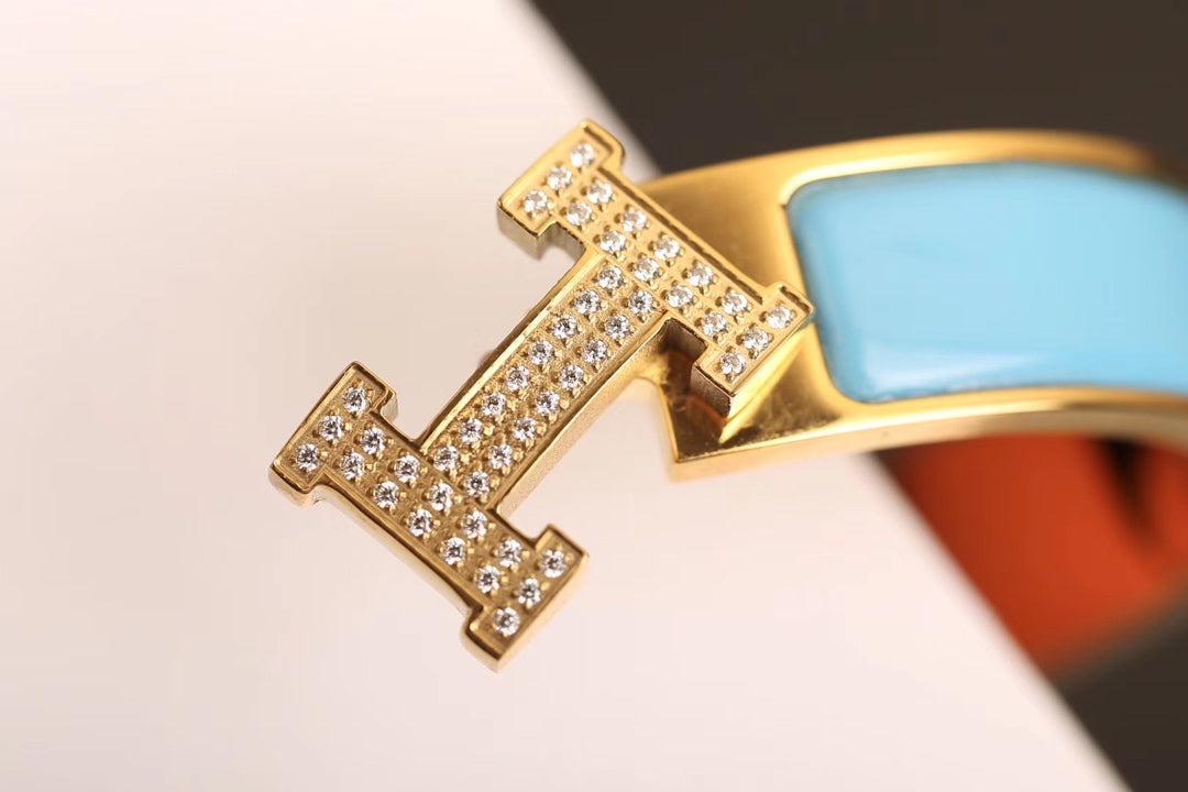 [BLUE TEARS]H CLOUD BLUE BRACELET GOLD DIAMOND