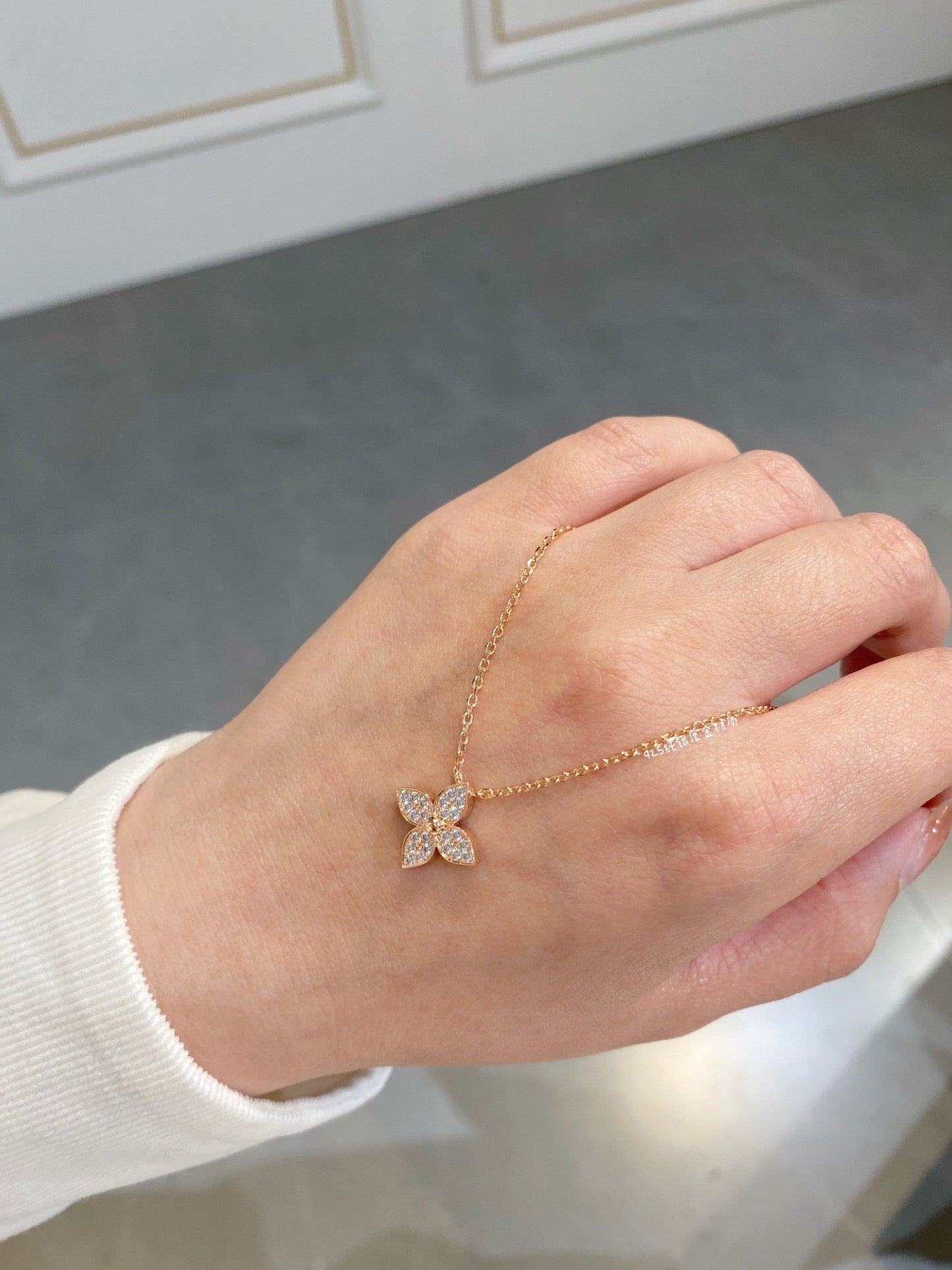 [BLUE TEARS]STAR DIAMOND NECKALCE