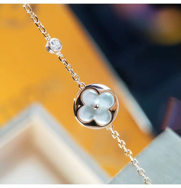[BLUE TEARS]SUN MOP GOLD 1 DIAMOND NECKLACE