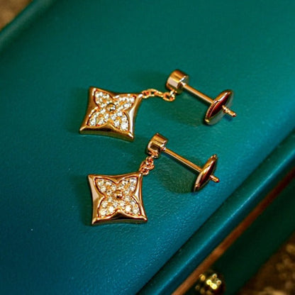 [BLUE TEARS]STAR DIAMONDS EARRINGS GOLD