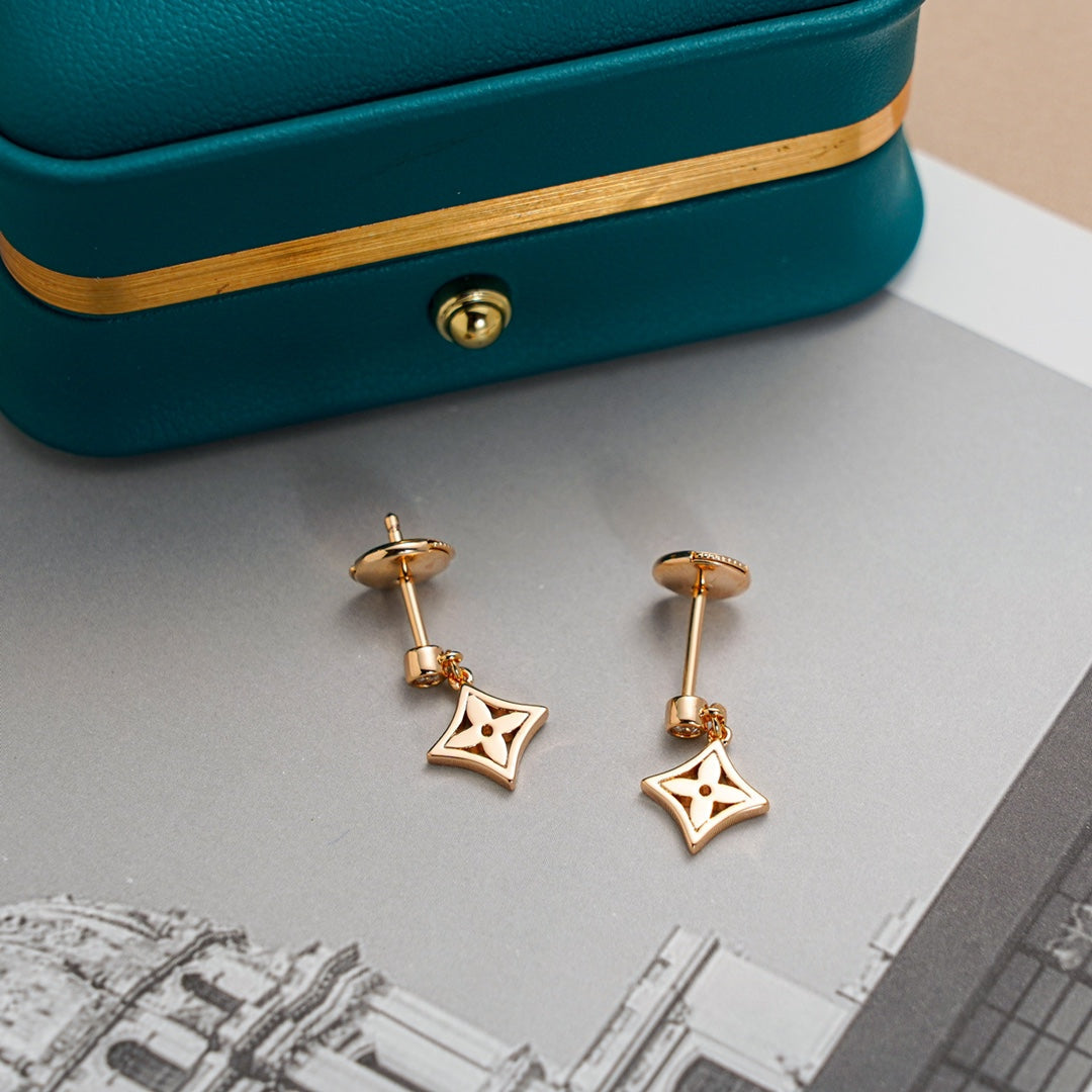 [BLUE TEARS]STAR EARRINGS GOLD