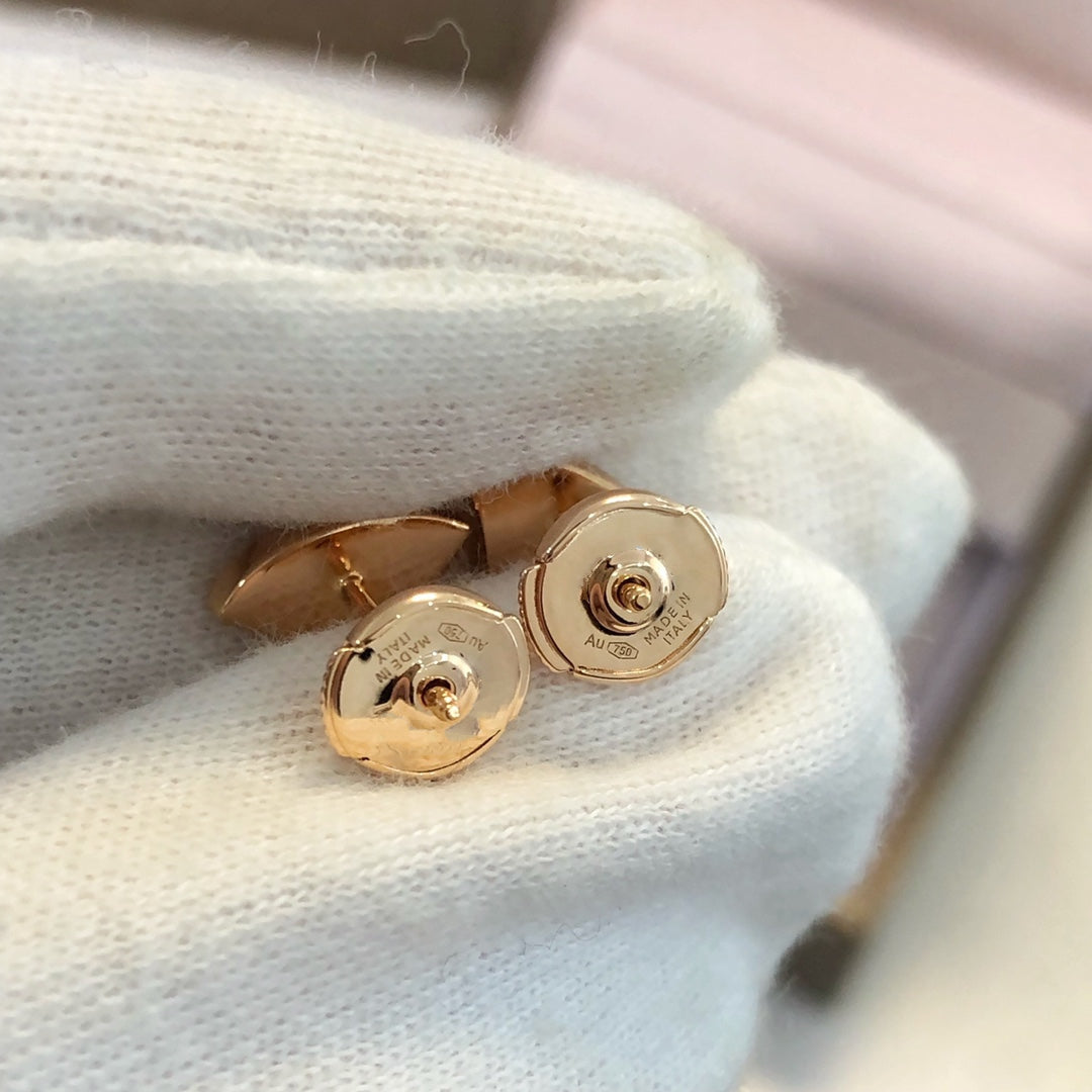 [BLUE TEARS]DREAM EARRINGS 3 MOTIFS ONYX MOP PINK GOLD