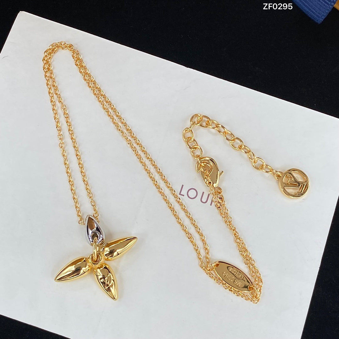 [BLUE TEARS]LOUISETTE PEDANT GOLD NECKLACE