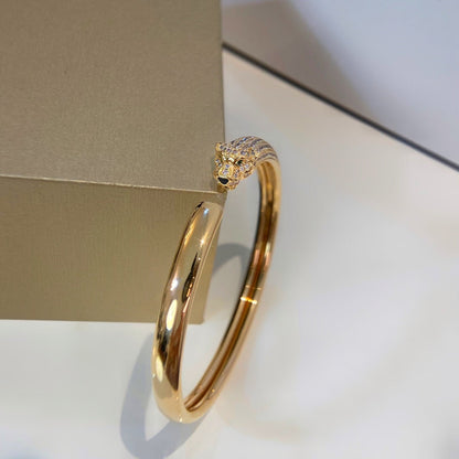 [BLUE TEARS]PANTHERE GOLD DIAMOND OPEN BRACELET