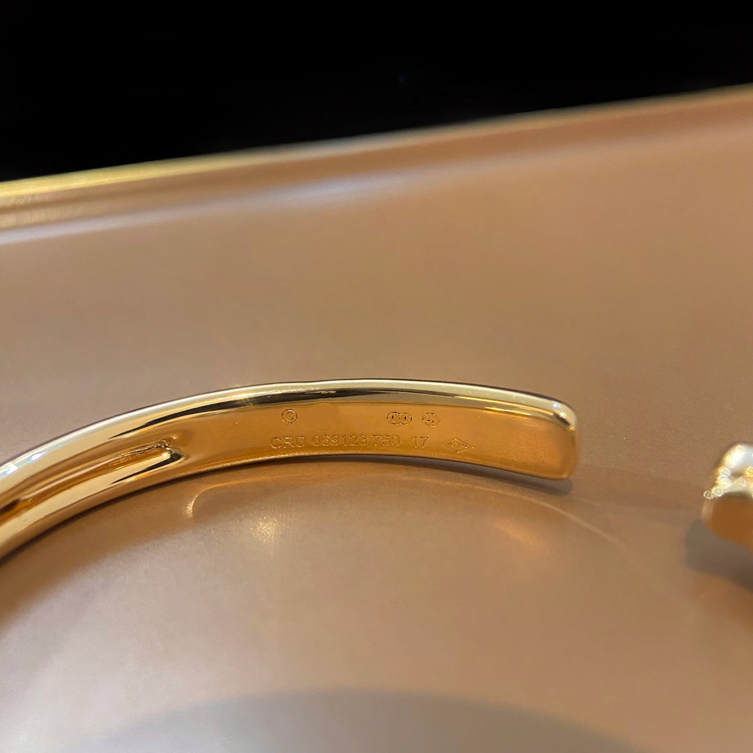 [BLUE TEARS]PANTHERE GOLD OPEN BRACELET