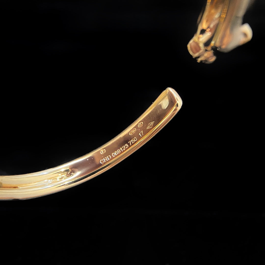 [BLUE TEARS]PANTHERE GOLD OPEN BRACELET