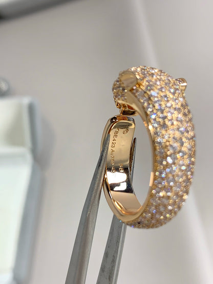 [BLUE TEARS]PANTHERE PINK GOLD DIAMOND RING
