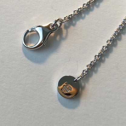 [BLUE TEARS]ZERO 1 BLACK CERAMIC SILVER NECKLACE
