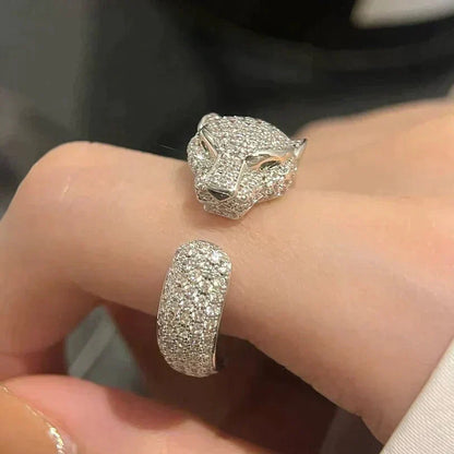 [BLUE TEARS]PANTHERE 5.5MM ALL DIAMOND RING