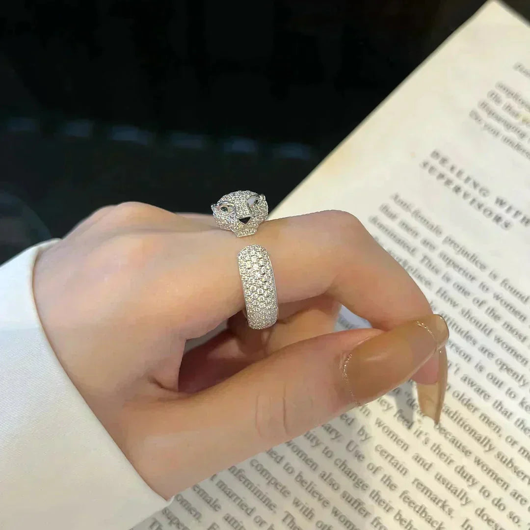 [BLUE TEARS]PANTHERE 5.5MM ALL DIAMOND RING