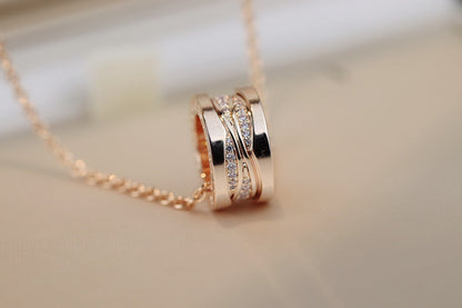[BLUE TEARS]ZERO 1 PINK GOLD DIAMOND NECKLACE