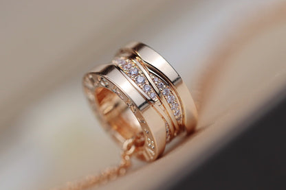[BLUE TEARS]ZERO 1 PINK GOLD DIAMOND NECKLACE