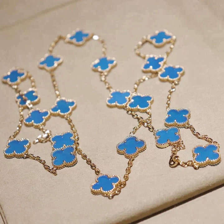 [BLUE TEARS]CLOVER 20 MOTIFS TURQUOISE GOLD