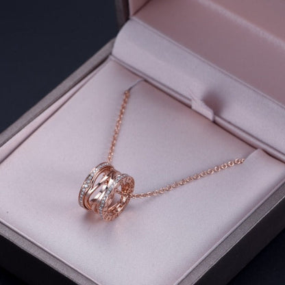 [BLUE TEARS]ZERO 1 PINK GOLD DIAMOND OPEN NECKLACE