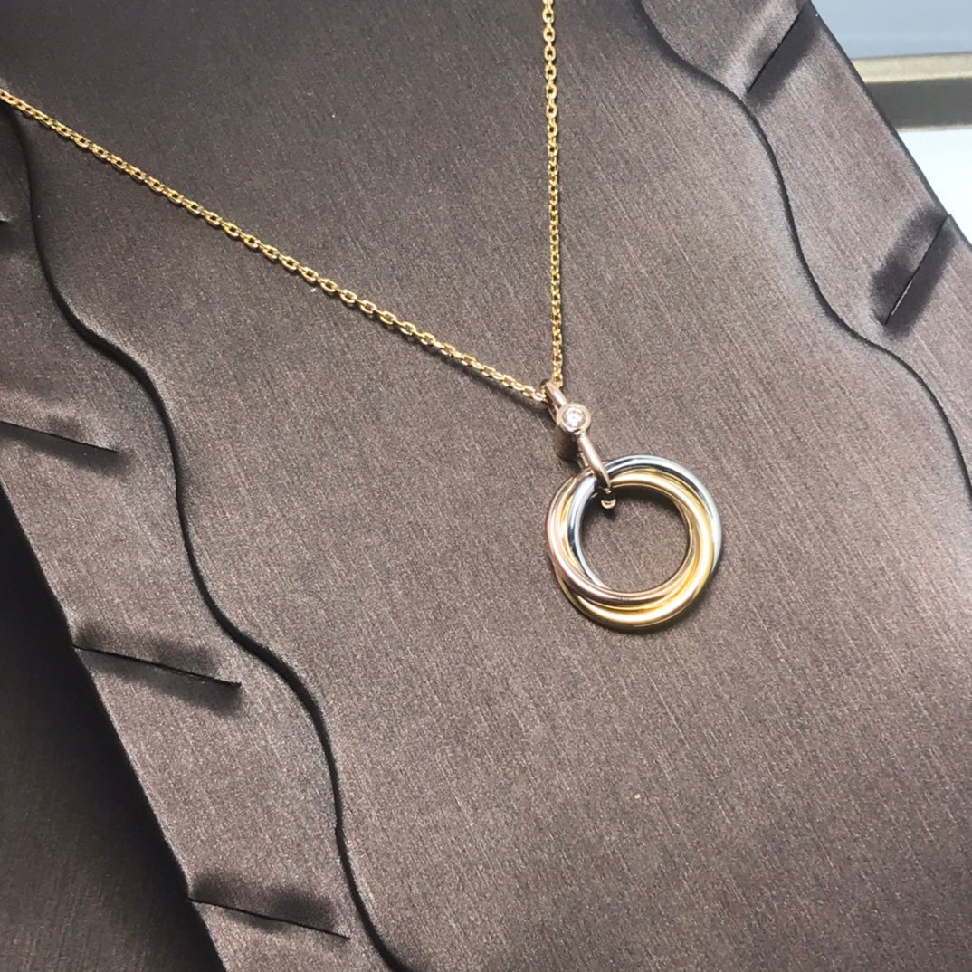 [Blue Tears Jewelry]TRINITY  NECKLACE 1 DIAMOND