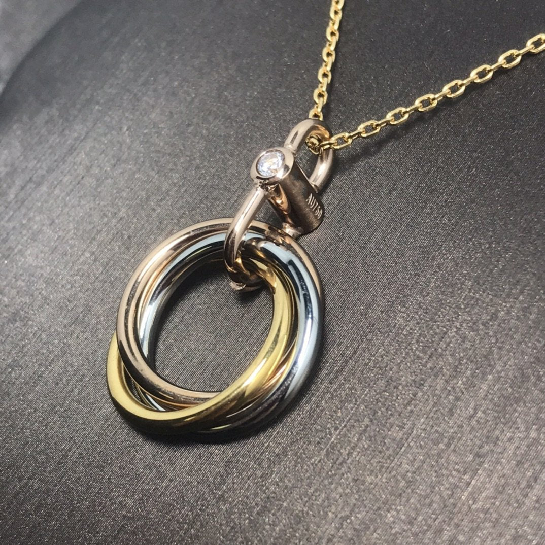 [Blue Tears Jewelry]TRINITY  NECKLACE 1 DIAMOND