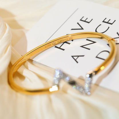 [BLUE TEARS]VOLTE UPSITE DOWN GOLD DIAMOND BRACELET